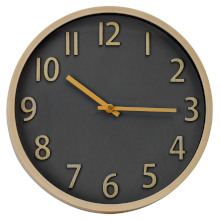 OROLOGIO DA PARETE DAWN CON MECCANISMO SILENZIOSO NERO-MARRONE