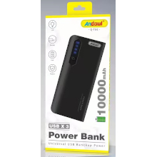POWER BANK Q-T66 3X USB 10000MAH CON TORCIA E SUPPORTO