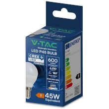 LAMPADINA LED CHIP CREE E14 6.5W P45 3000K