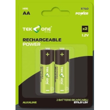 2 BATTERIE RICARICABILI AA 1500 MAH