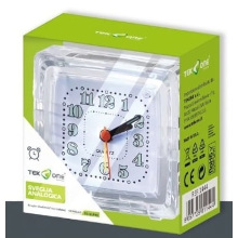 SVEGLIA ANALOGICA 7X3.3X7CM BIANCA TO-SLP40