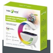 LAMPADA SPEAKER BLUETOOTH CON LUCI LED RGB E CARICABATTERIA WIRELESS TO-WS01