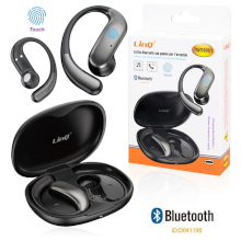 AURICOLARI BLUETOOTH CON GANCIO PER ORECCHIO RIDUZIONE DEL RUMORE E TOUCH CONTROL NERI