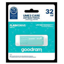 PENDRIVE GOODRAM 32GB USB 3.0 UME3-0320CRR11 CARE ANTIBATTERICA VERDE ACQUA