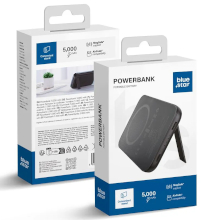POWER BANK BLUE STAR W0553 MAGSAFE CON SUPPORTO 2A 5W 5000MAH NERO