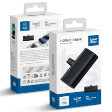 POWER BANK BLUE STAR 2.1A 5000MAH CON CONNETTORE LIGHTNING NERO